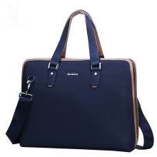 Playboy Men's Bag Business Shoulder Bag Fashion Horizontal Style Big Bag Fashion Men's Leather Brief