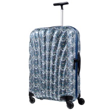 Samsonite Cosmolite FL Tough Light Universal Wheel Trolley Box V22 * 21106 Blue Print 25 inch, impor